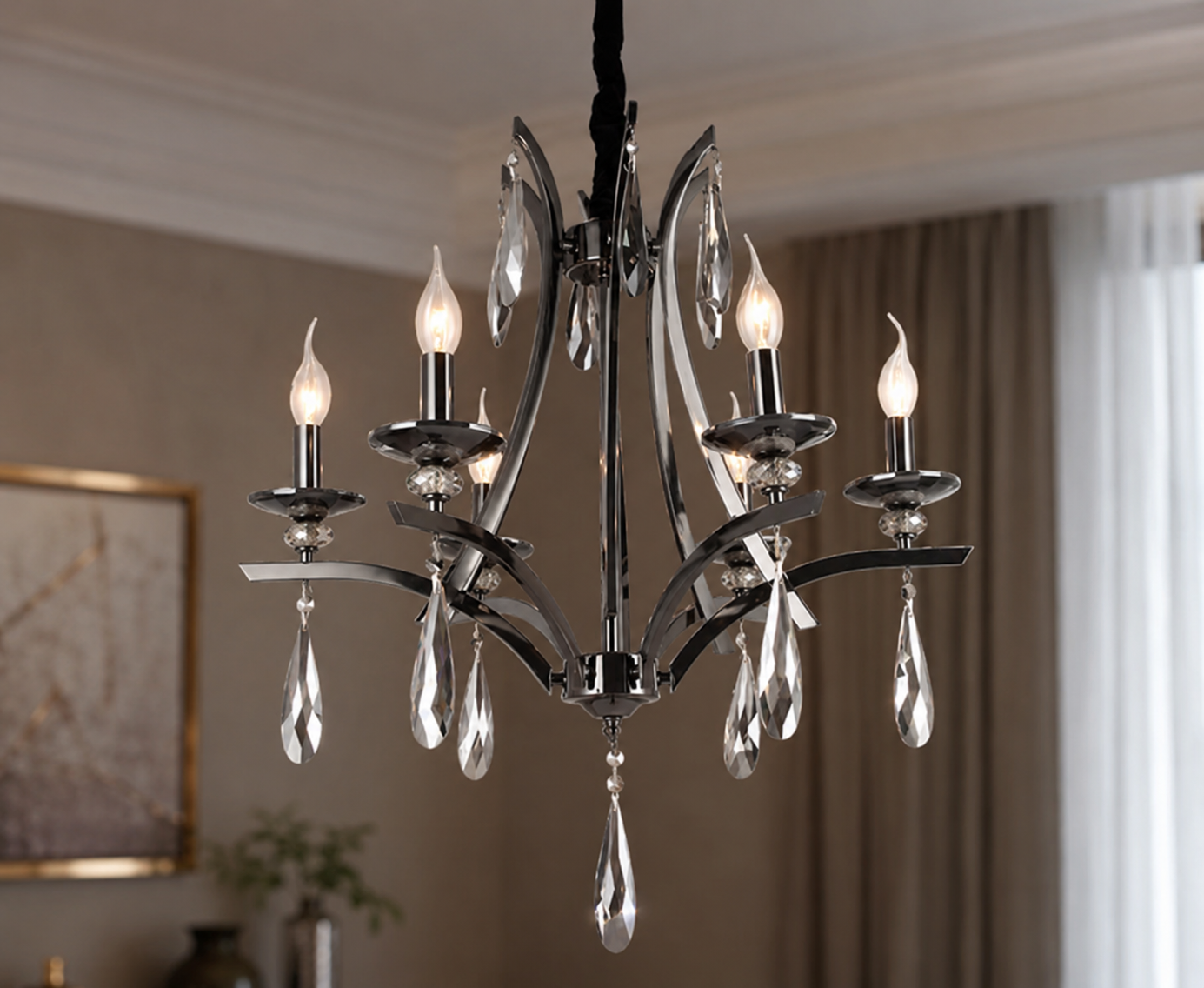 Obsidian Drizzle chandelier